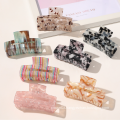 UNIQ Hair Claw Clips,  Tortoise Barrettes Rectangle Shape Clips Fashion Colorful Hair Clips